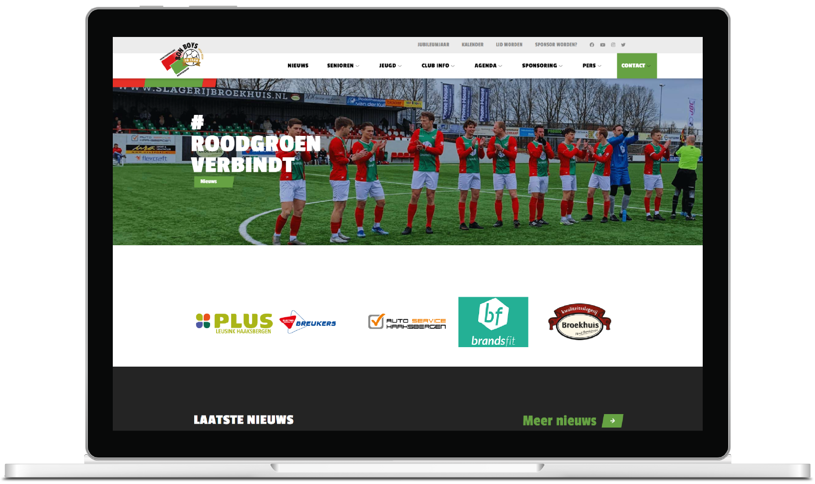 Nieuwe website voor SV Bon Boys ontwikkeld door Nubix!